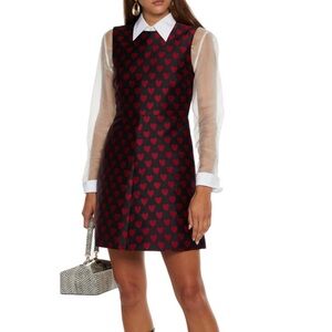 RED Valentino Jacquard Heart Coquette Dress